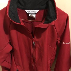 Columbia red full zip jacket